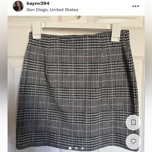 Preppy plaid skirt